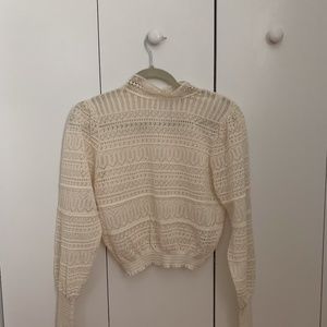 New without Tags Zara Lace Knit Sweater
